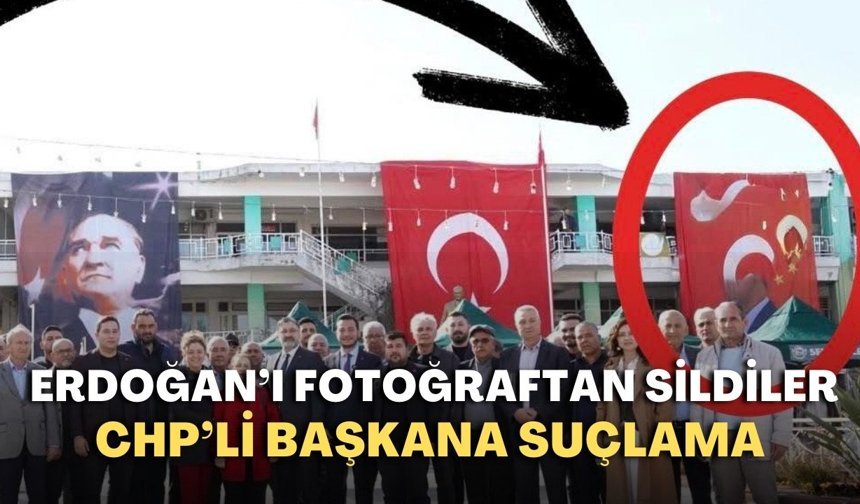Serik’te “fotoğraf” krizi! AK Parti’den CHP’ye Erdoğan tepkisi