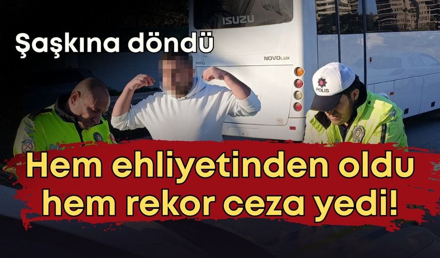 Manavgat’ta alkollü sürücü hem ehliyetinden oldu hem rekor ceza yedi!