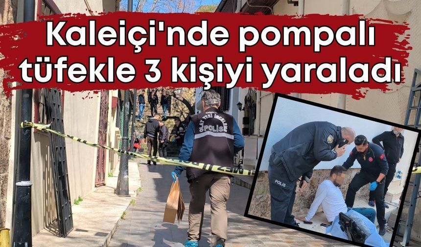 Kaleiçi'nde gündüz vakti pompalı tüfekle 3 kişiyi yaraladı