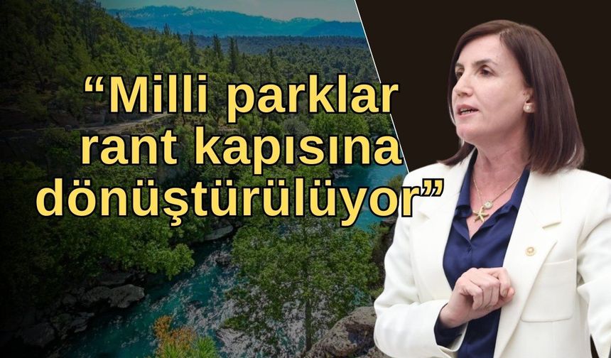 Aliye Coşar: “Milli parklar rant kapısına dönüştürülüyor”