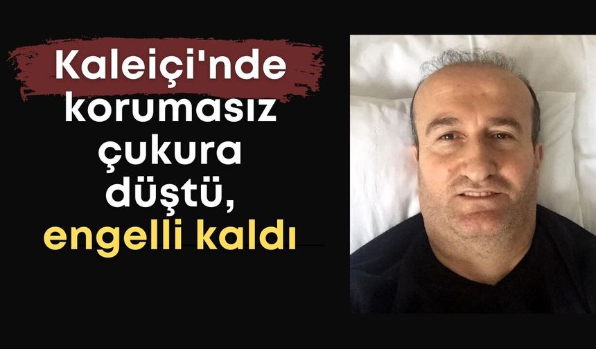 Kaleiçi'nde korumasız çukura düştü: Engelli kalan vatandaşa 1 milyon TL tazminat!