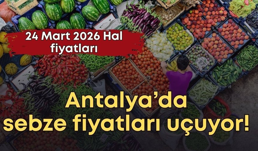 Antalya’da sebze fiyatları uçuyor! 24 Mart 2026 Hal fiyatları