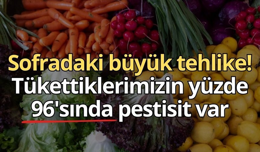 Sofradaki büyük tehlike! Tükettiklerimizin yüzde 96'sında pestisit var