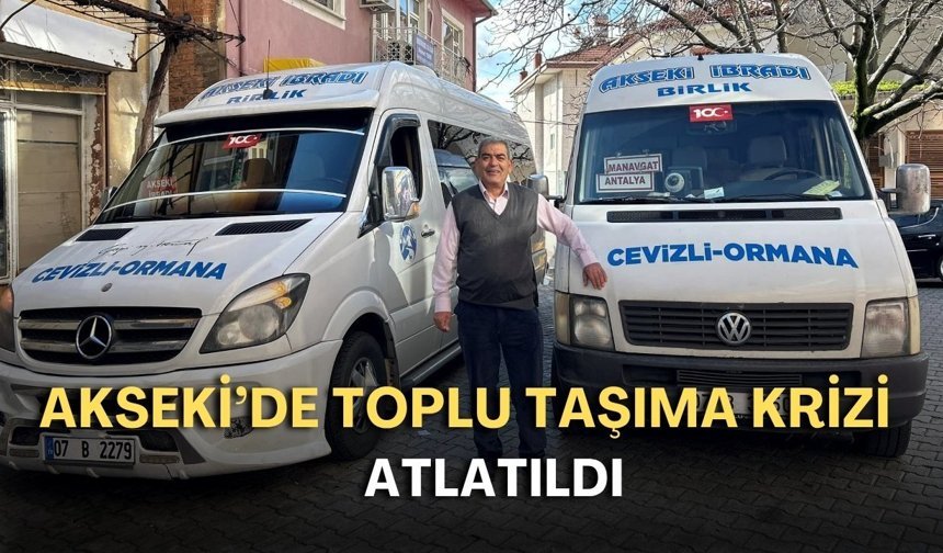Akseki’de toplu taşıma krizi atlatıldı! Yeni duraklar belli oldu