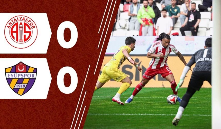 Antalya’da nefesler tutuldu: Gerilim yaşanan maçta gol sesi çıkmadı!