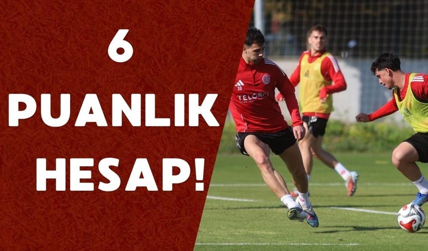 Antalyaspor’da 6 puanlık hesap!