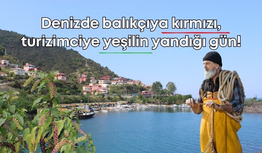 Denizde balıkçıya kırmızı, turizimciye yeşilin yandığı gün!