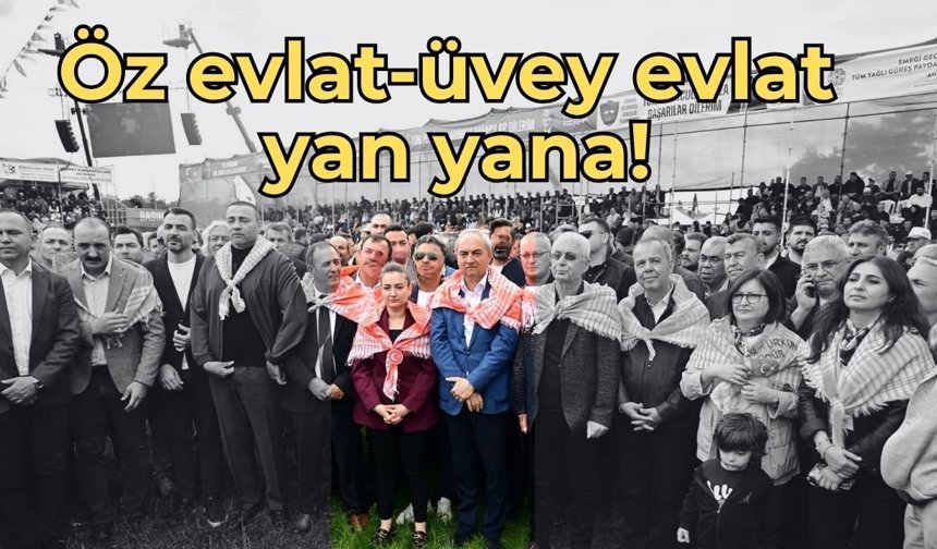 Öz evlat-üvey evlat tartışmasının başrol oyuncuları aynı karede!