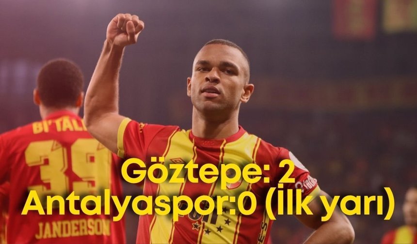 Göztepe: 2 Antalyaspor:0 (İlk yarı)