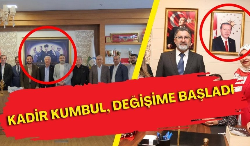 Kadir Kumbul, değişime başladı! Atatürk küçüldü, yanına Erdoğan geldi