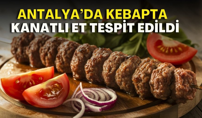 Antalya’da tağşiş alarmı! Kebapta kanatlı et çıktı