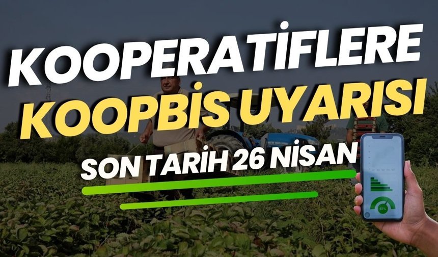 Kooperatiflere KOOPBİS uyarısı: Son tarih 26 Nisan
