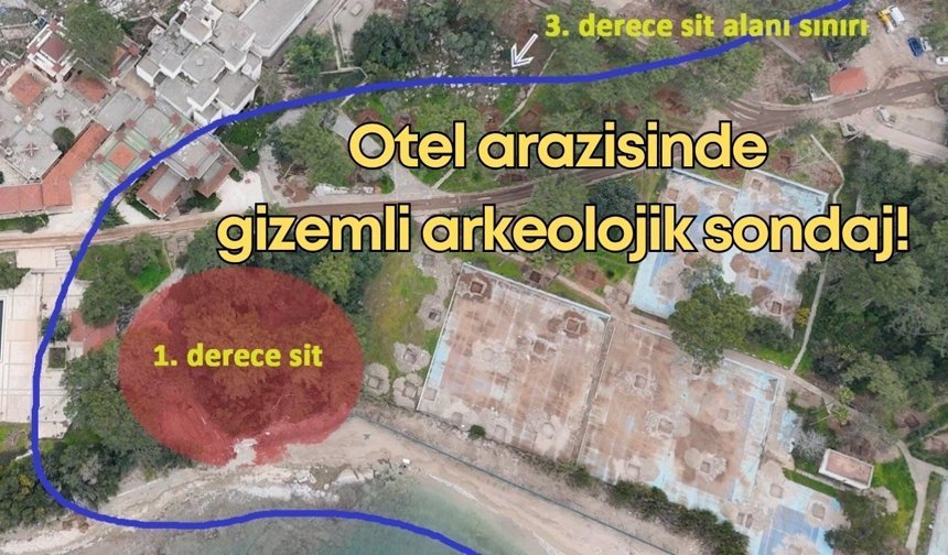 Antalya'da otel arazisinde gizemli arkeolojik sondaj!