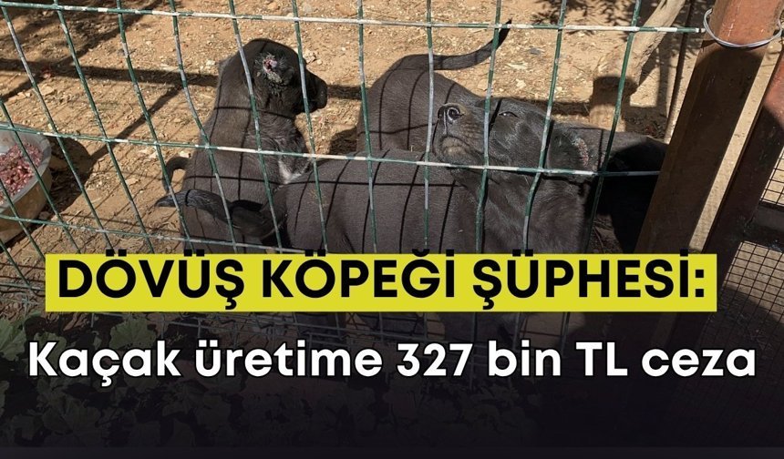 Antalya’da dövüş köpeği şüphesi: Kaçak üretime 327 bin TL ceza