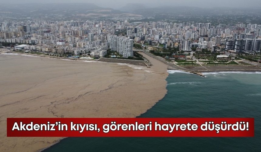 Akdeniz’in kıyısı, görenleri hayrete düşürdü!