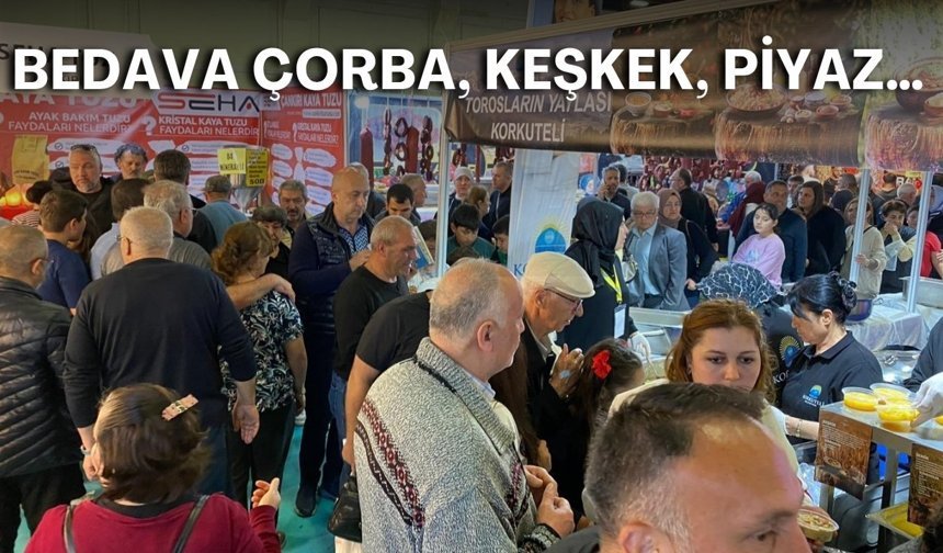 Korkuteli standı YÖREX’i kilitledi! Çorba ve keşkek için izdiham