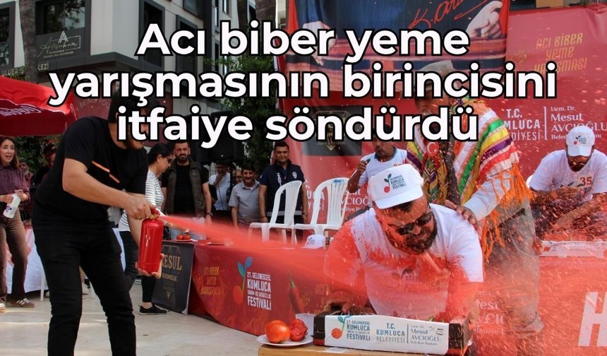 3 dakikada 474 gram! Kumluca’da acı biber yarışması nefes kesti