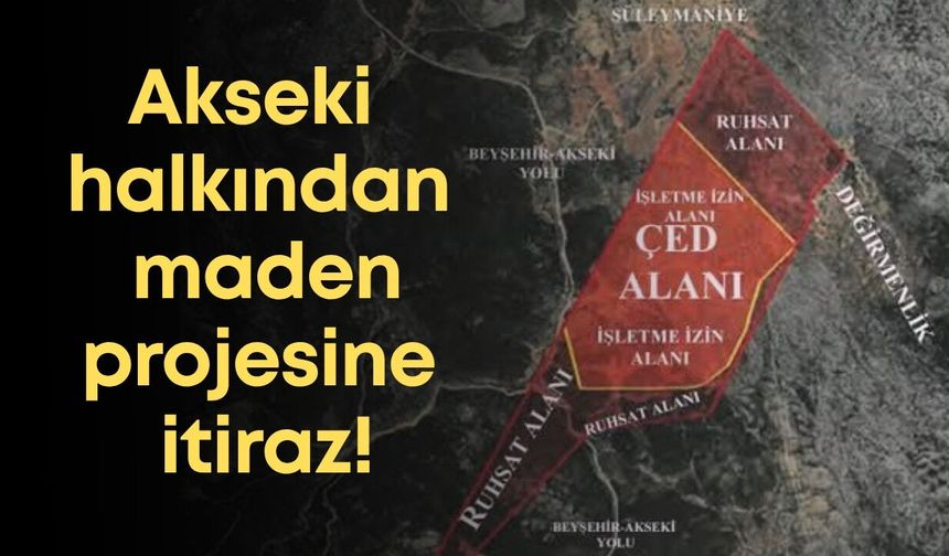 Akseki halkından maden projesine itiraz var