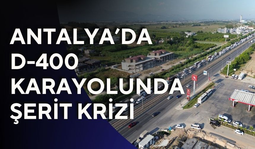 Antalya’da D-400 karayolunda şerit krizi: Levhayı görmeyen kaza ile karşı karşıya