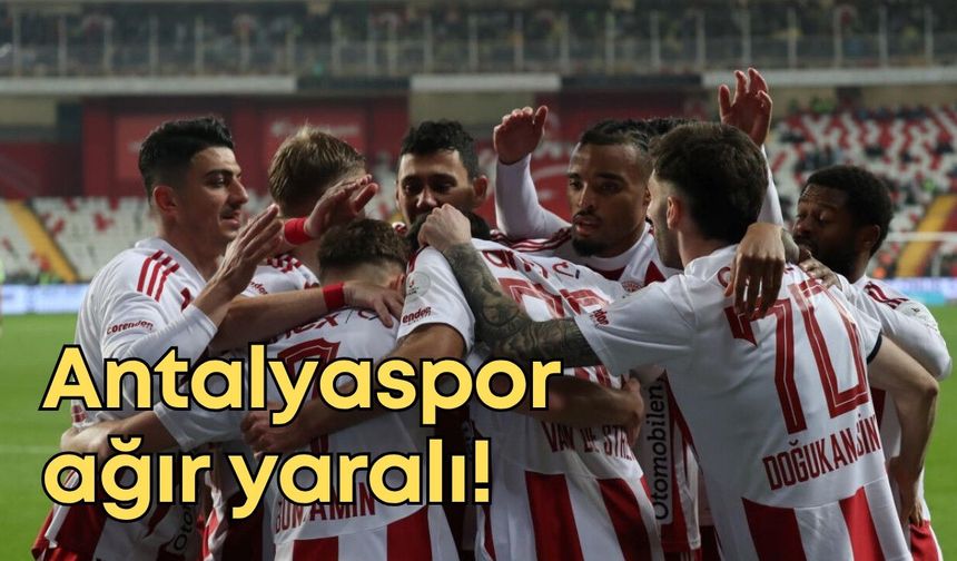 Antalyaspor ağır yaralı! Son hafta kümede kalma senaryoları…
