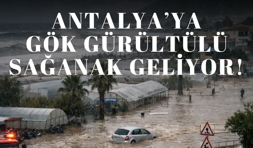 Antalya’ya gök gürültülü sağanak geliyor! 5 günlük hava durumu