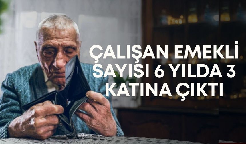 Çalışan emekli sayısı 6 yılda 3 katına çıktı