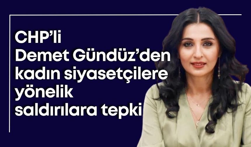 CHP’li Demet Gündüz’den kadın siyasetçilere yönelik saldırılara tepki