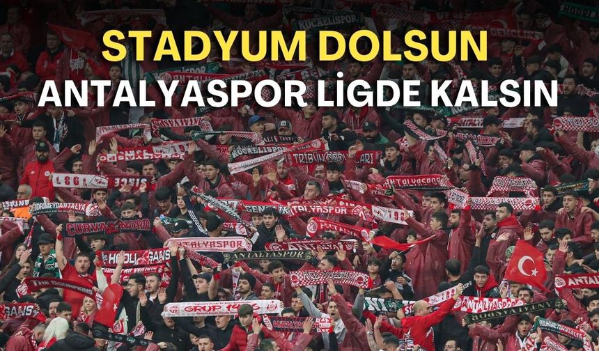 Stadyum dolsun, Antalyaspor ligde kalsın! Kocaelispor maçı biletleri 7 TL’den satışta