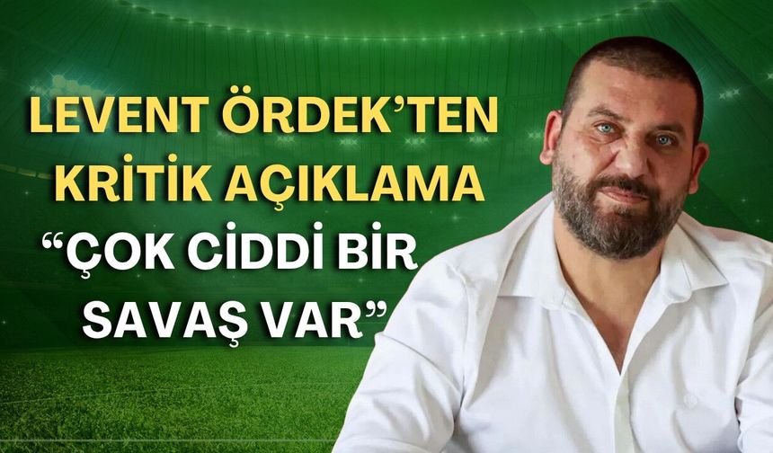 Antalyaspor’da Levent Ördek’ten kritik açıklama: “Çok ciddi bir savaş var”