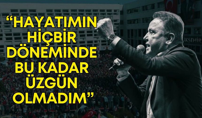 Muhittin Böcek: “Hayatımın hiçbir döneminde bu kadar üzgün olmadım”
