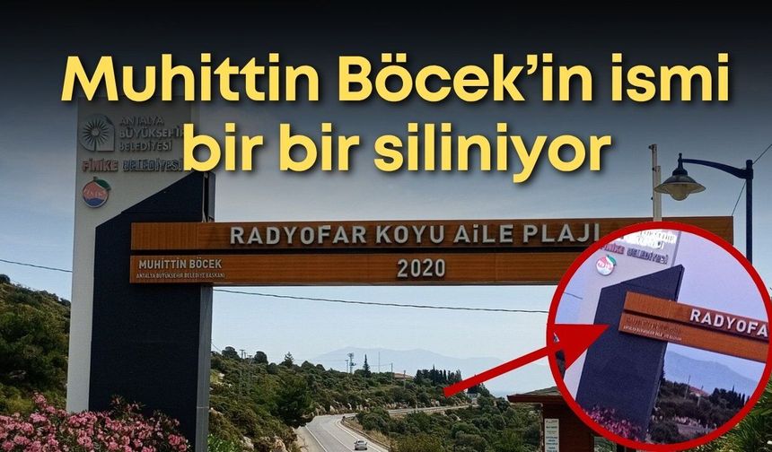 Muhittin Böcek’in ismi bir bir siliniyor