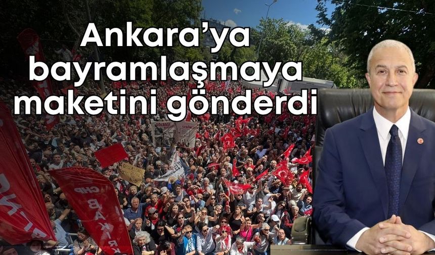 Ayağı kırılınca Ankara’ya gidemedi, bayramlaşmaya maketini gönderdi