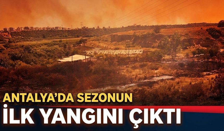 Antalya’da sezonun ilk yangını çıktı: Lüks villalar son anda kurtarıldı
