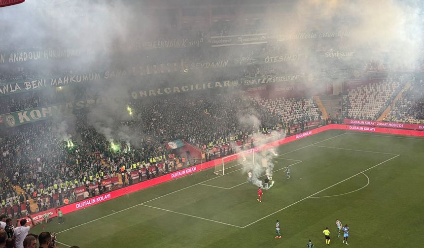 Türkiye Kupası ilk yarı... Trabzonspor: 1-0 Konyaspor