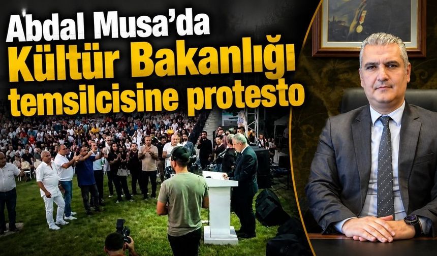 Elmalı Abdal Musa Şenlikleri'nde Kültür Bakanlığı temsilcisine protesto