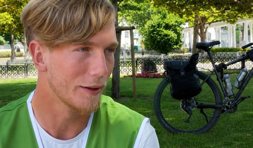 Bisikletle umre yolculuğu: Alexandre Lauwers İstanbul’dan Antalya rotasına döndü