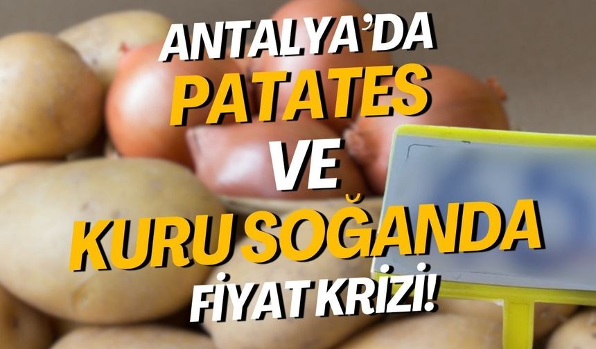 Antalya’da patates ve kuru soğanda fiyat krizi! Kilogramı 50 TL’yi geçti