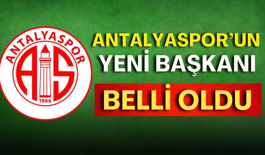Antalyaspor’da yeni başkan Mustafa Ergün oldu: İşte 13 kişilik yönetim listesi