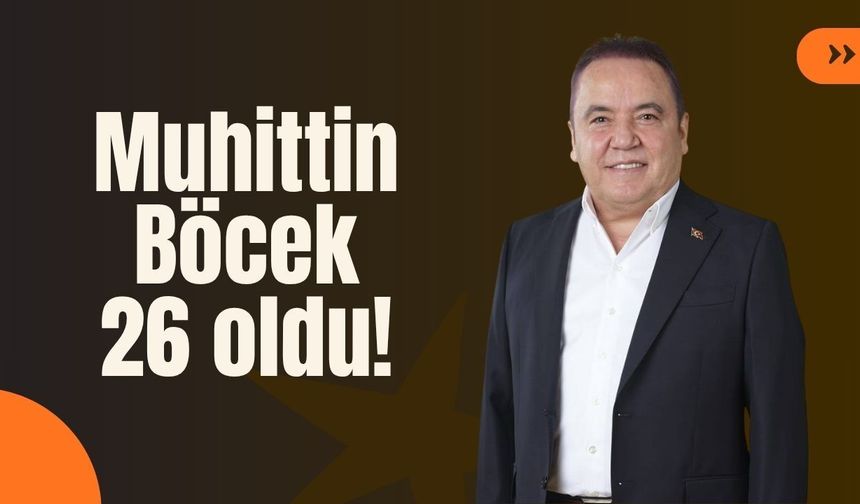 Muhittin Böcek 26 oldu!