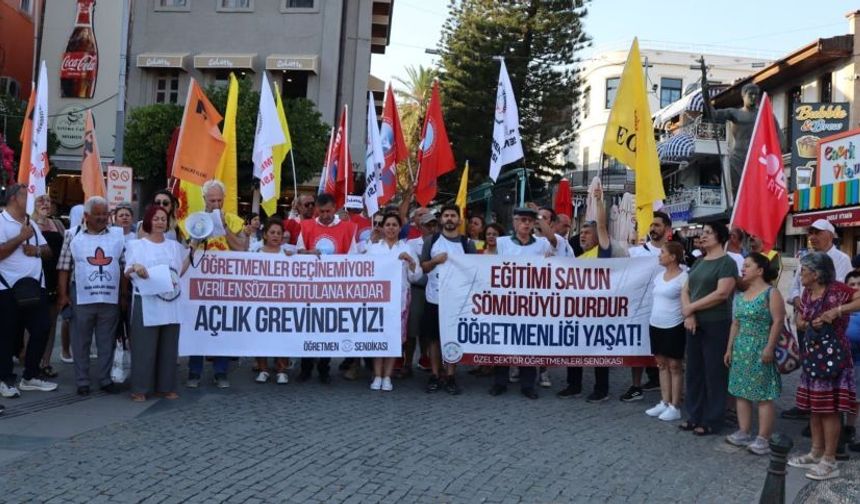 Ankara’daki öğretmen eylemine müdahale, Antalya’da eğitimcileri sokağa döktü!