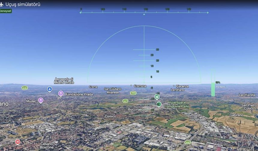 Google Earth uçuş simülatörü özelliğini web sürümünde kullanıma açtı