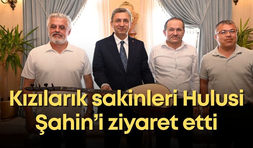 Kızılarık sakinleri Antalya Valisi Hulusi Şahin’i ziyaret etti