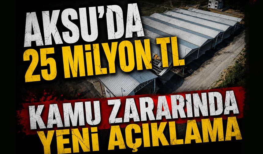 Aksu'da 25 milyon TL kamu zararında yeni açıklama! Pazarcılar ve Büyükşehir arasında kriz