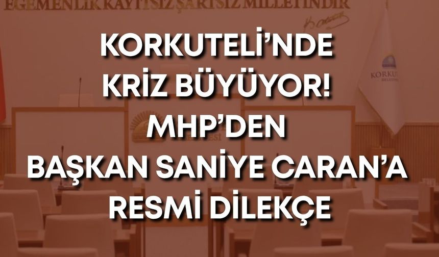 Korkuteli’nde kriz büyüyor! MHP’den Başkan Saniye Caran’a resmi dilekçe