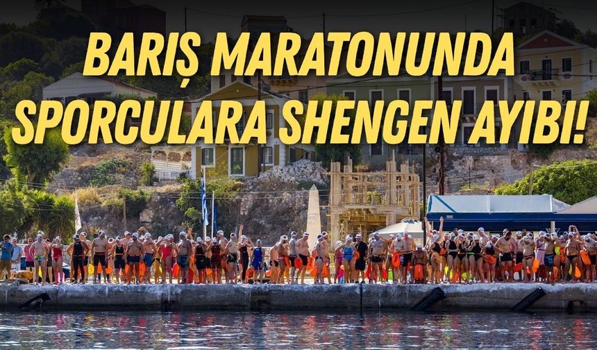 Barış maratonunda sporculara Shengen ayıbı!
