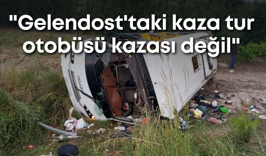 SAYD: "Gelendost'taki kaza tur otobüsü kazası değil"