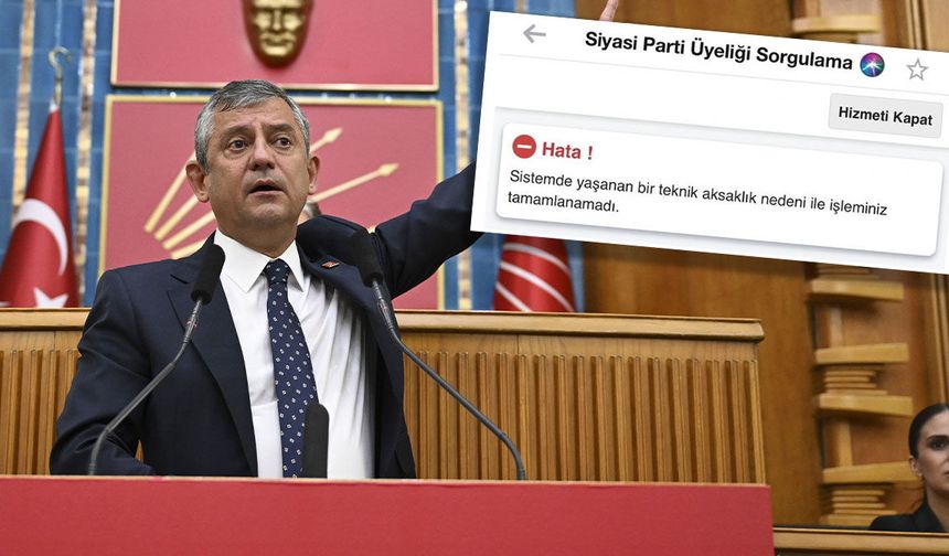 Özgür Özel açıkladı, e-Devlet  kilitlendi: CHP’de istifa fırtınası