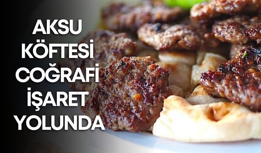 Aksu Köftesi coğrafi işaret yolunda