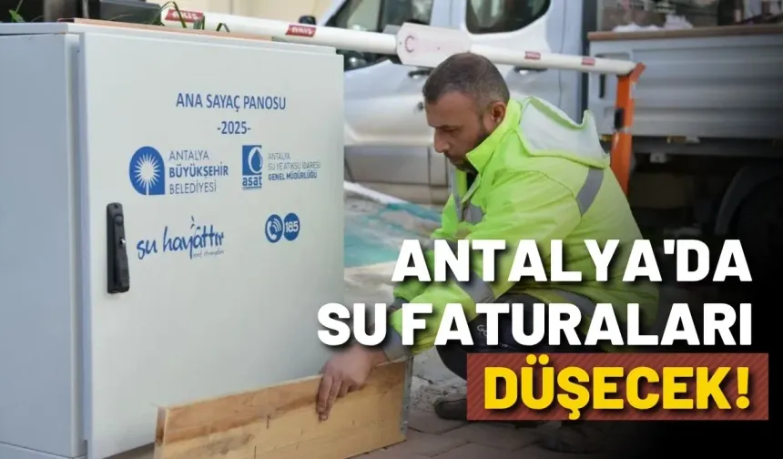 Antalya'da su faturalarını düşürecek yöntem! Akıllı yeraltı SCADA sistemini devreye alındı