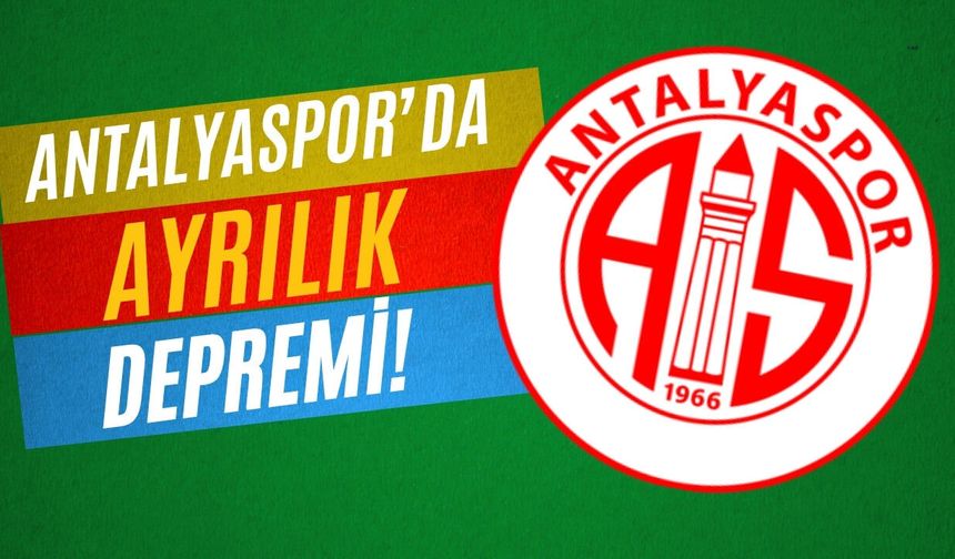 Antalyaspor’da ayrılık depremi! 4 futbolcu yönetime gitmek istediğini bildirdi